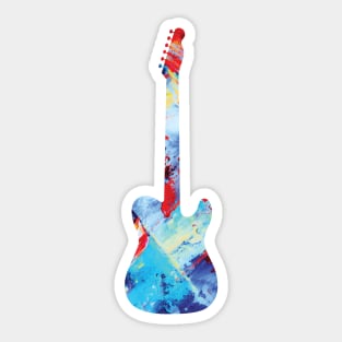 T-Style Electric Guitar Paint Texture Sticker